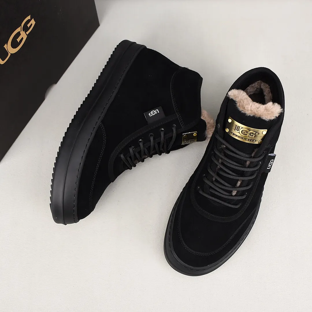 PP520🛜🛜🛜【ugg】The upper is made of waterproof nubuck, real wool lining, and non-slip rubber sole. Warm and comfortable, a must-have in winter! Men's size 38-44 (custom-made size 45 is non-refundable).
